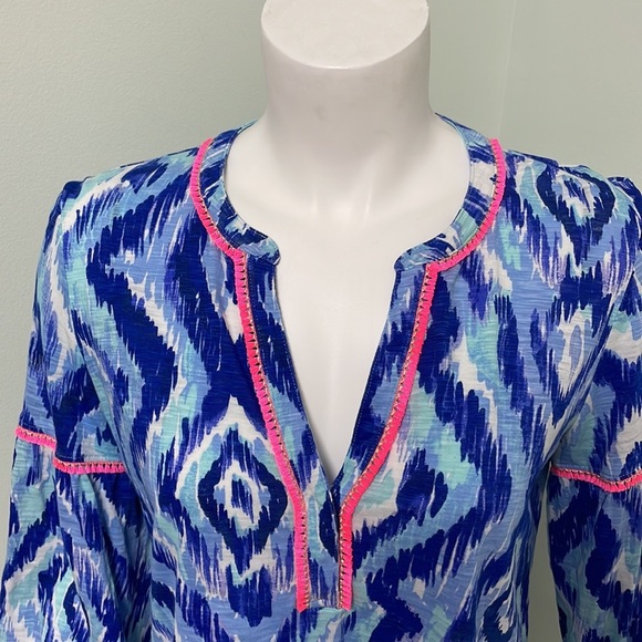 Lilly Pulitzer Kalissa Knit Tunic Skipped a Beach Allover size small - Picture 3 of 9
